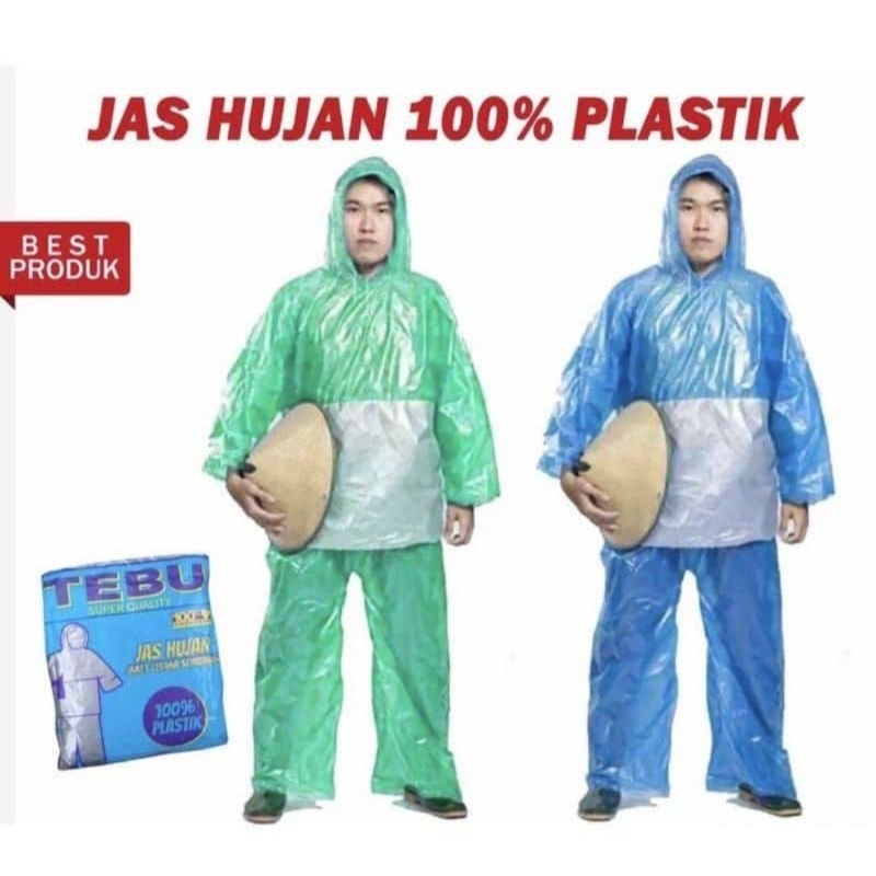 (PO) JAS HUJAN PLASTIK TEBU