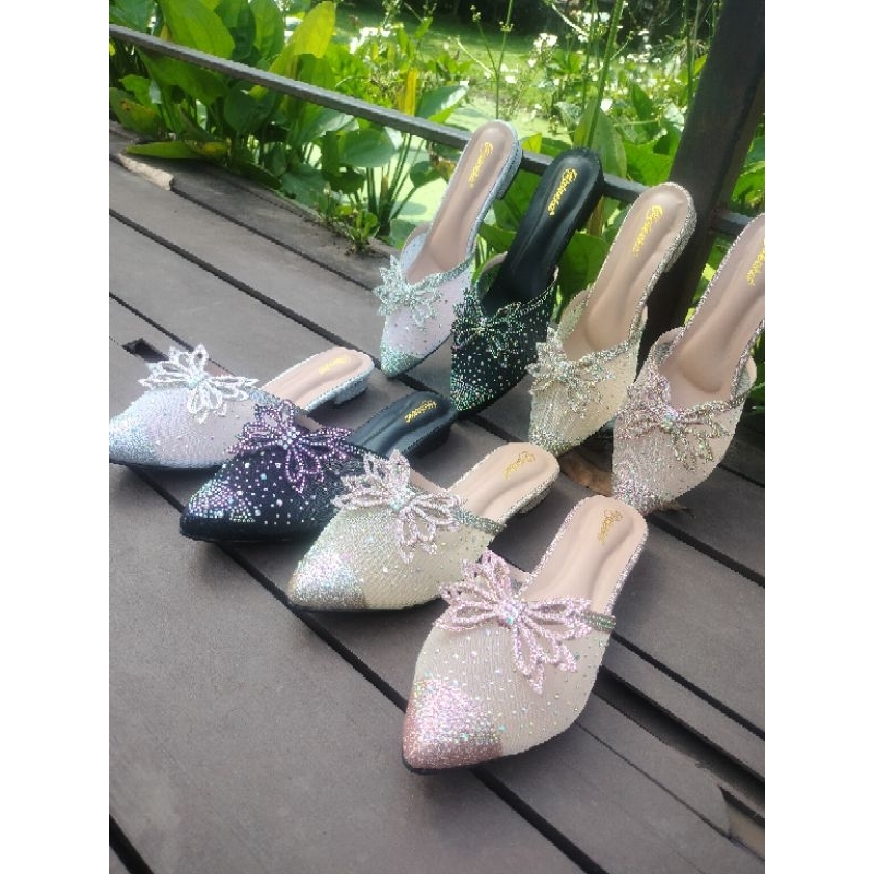 Custom Sandal pesta wanita size jumbo 41 42 43 44 45