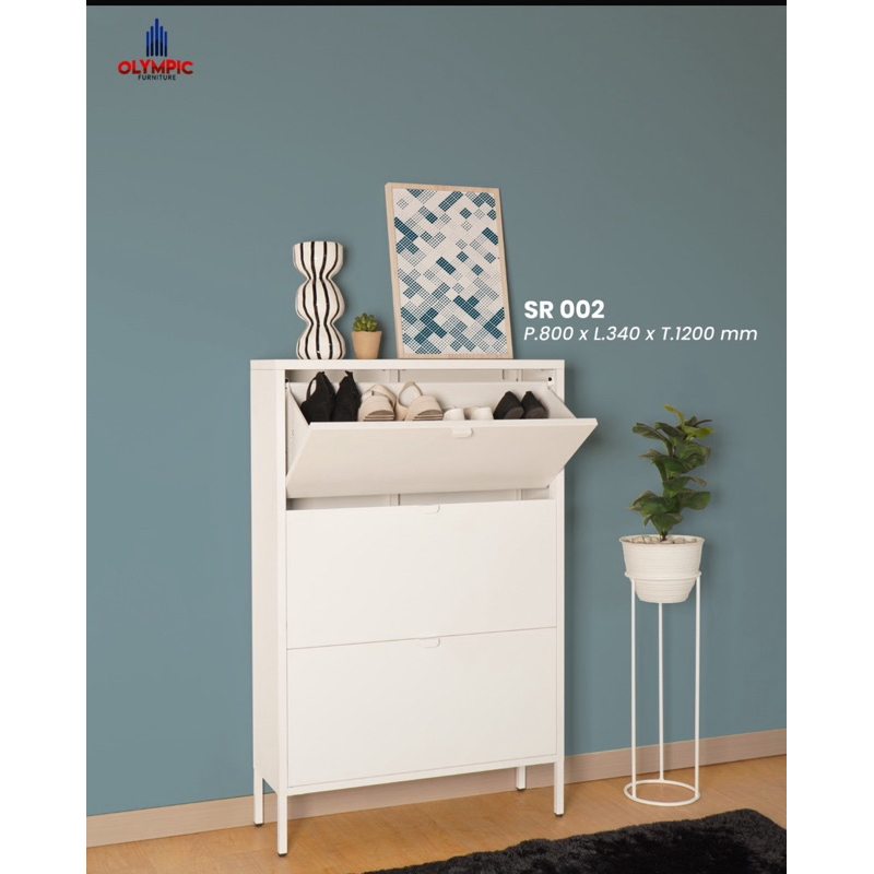 rak sepatu besi sr 002 Olympic olymsteel