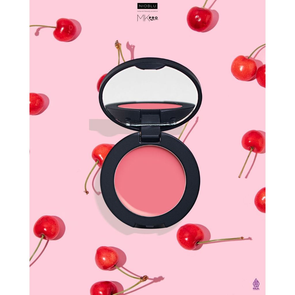 NIOBLU MKPRO VELVET CHEEK CREME BLUSH CHERRY BLUSH ON CREAM PEONY BLUSH JAFRA BLUSH ON DEMAM BLUSH O