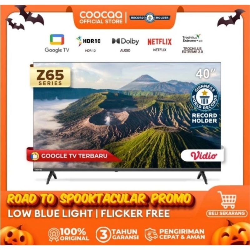 COOCAA 40Z65 LED TV 40 inch Digital Smart Google Dolby Audio Full HD TV
