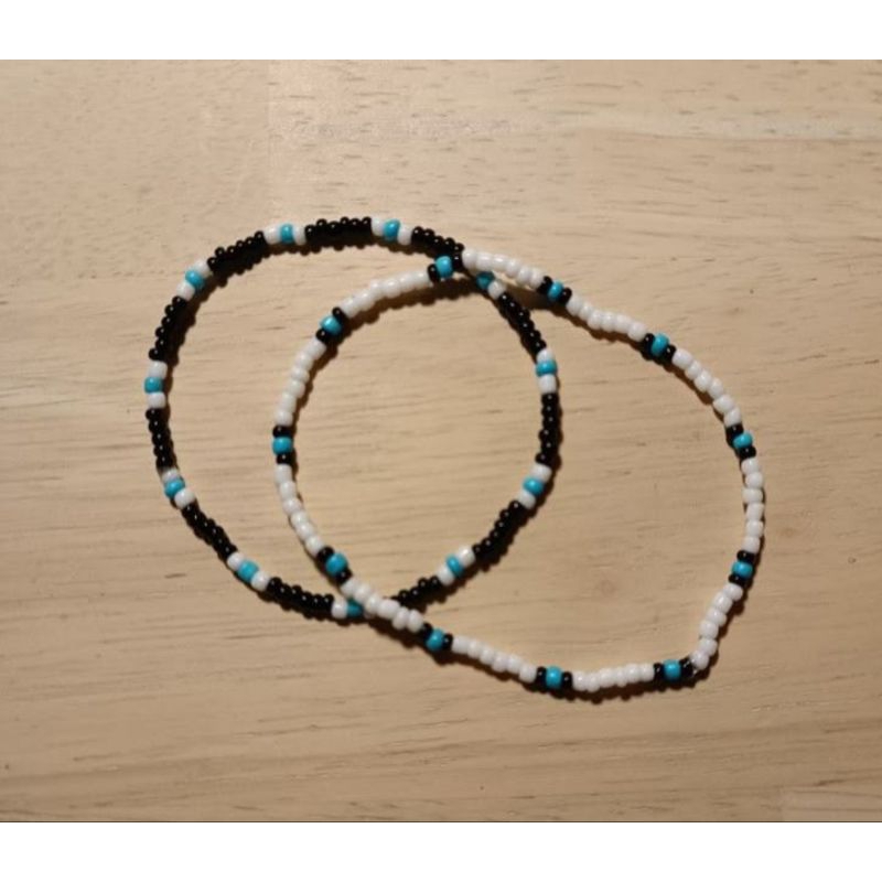 Gelang Couple Persahabatan Hitam Putih Biru