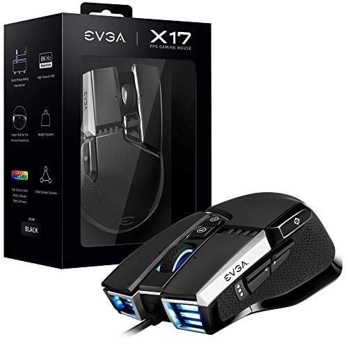 GAMING MOUSE EVGA X17 WIRED BLACK 16.000 DPI LED SYNC 903-W1-17BK-K3