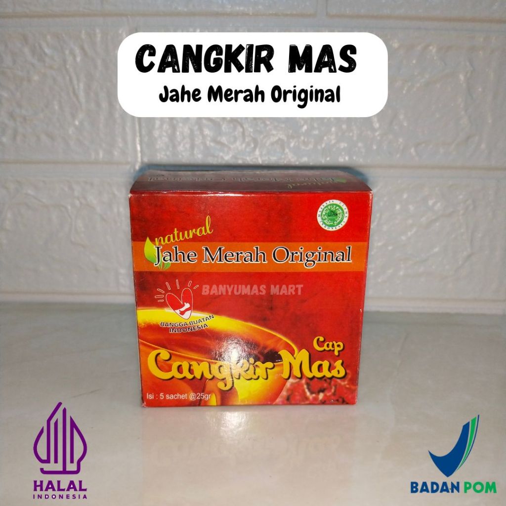 

Cangkir Mas Jahe Merah Original Saset isi 5 @25 gram