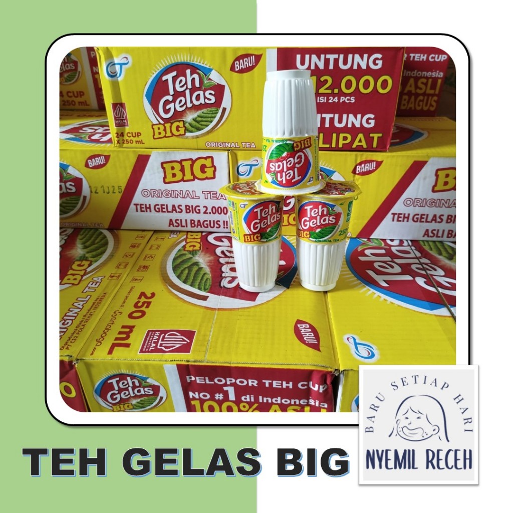 

Teh Gelas Big 1 Karton isi 24 Cup X 250ml Khusus Dalam Kota Pengiriman Instan