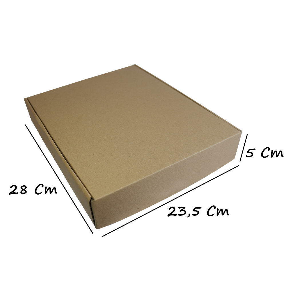 

Kardus karton model pizza box uk. 23,5x28x5 cm...Die Cut untuk kotak Aksesoris, Baju, Kue
