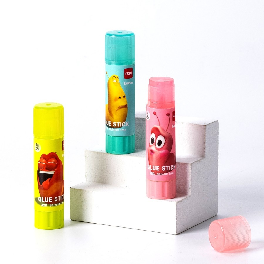 

Deli EA211 Larva Series Glue Stick/Lem Stik 8gram Desain Lucu Tidak Beracun