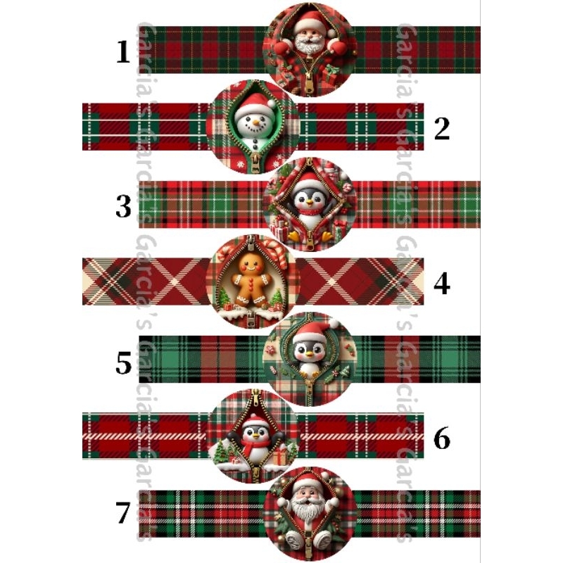 

Sticker label Toples natal / christmas