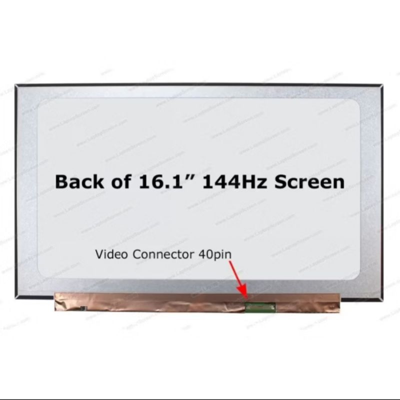 LED LCD HP VICTUS 16 16-D1095TX 16.1" FHD IPS-Panel 144Hz 100%sRGB