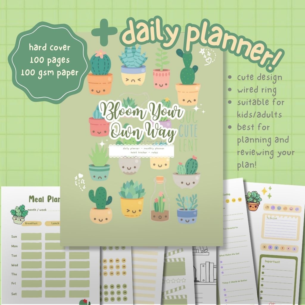 

Tebal 100 Gsm Jurnal Planner Jurnal Book Notebook Diary Hard Cover Buku Agenda Kerja Diary Book Agenda Jurnal Buku Jurnal Cactus [MOON MEDIA]