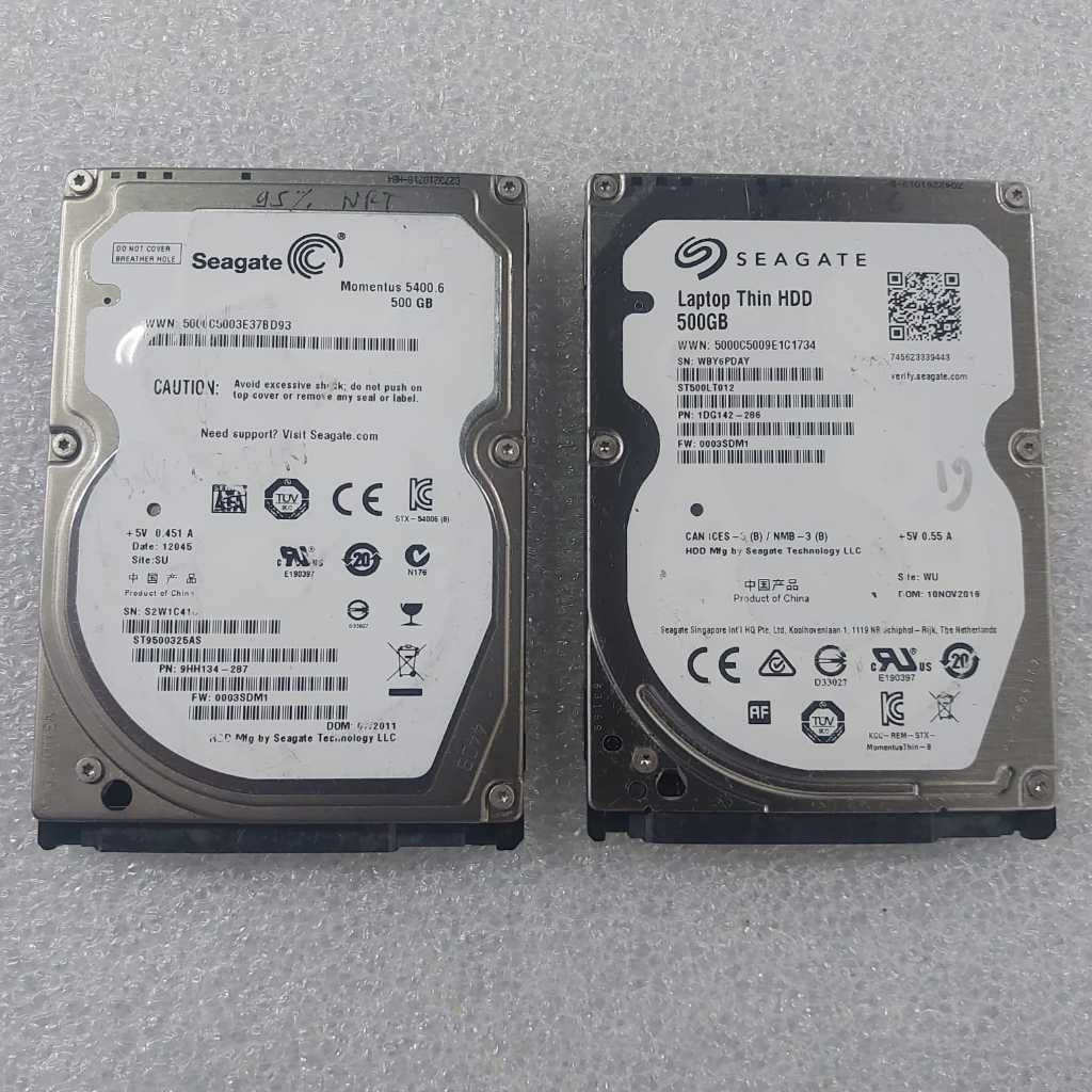 hdd hardisk laptop 500GB sata 2,5inch murah sentinel bawah 100%
