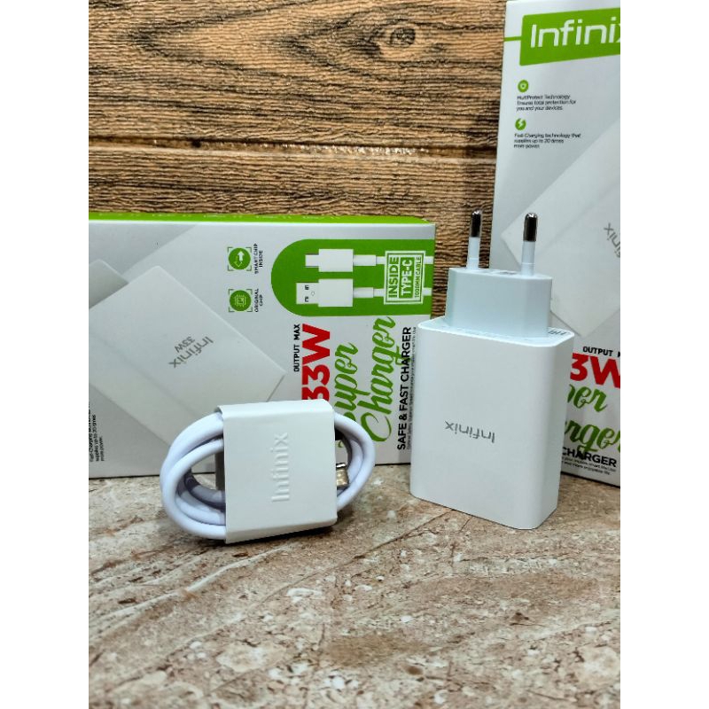 Charger/casan Infinix note 10, 11, 12 Pro original 33 watt type C