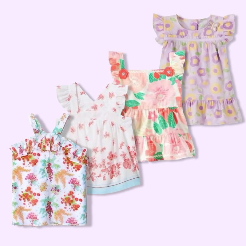 Baju Atasan Blus Blouse Anak Perempuan Cewek Murah Lavido