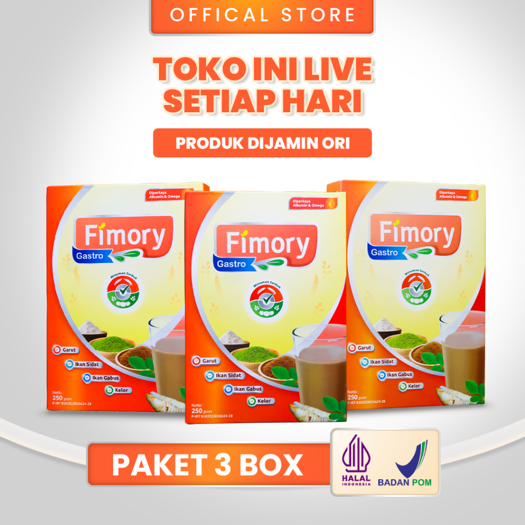 

PAKET 3 FIMORY Sereal Umbi Garut Atasi Asam Lambung (250g) | Bisa COD