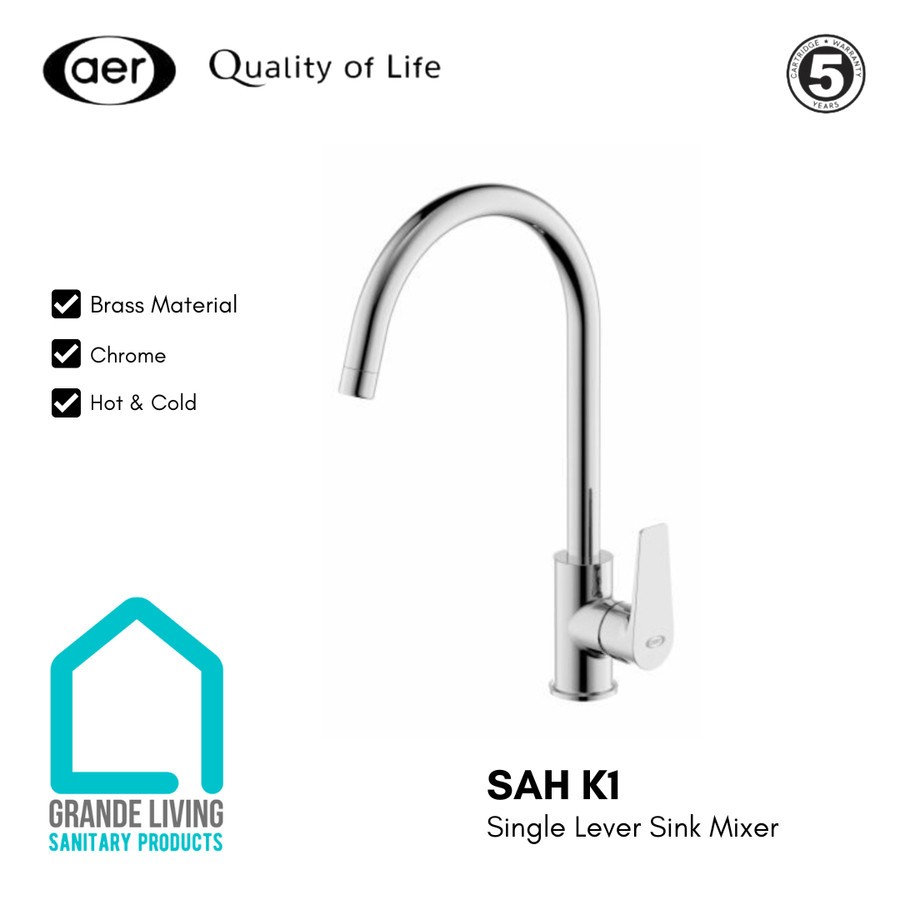 AER Kran Sink Panas Dingin Keran Dapur Mixer SAH K1