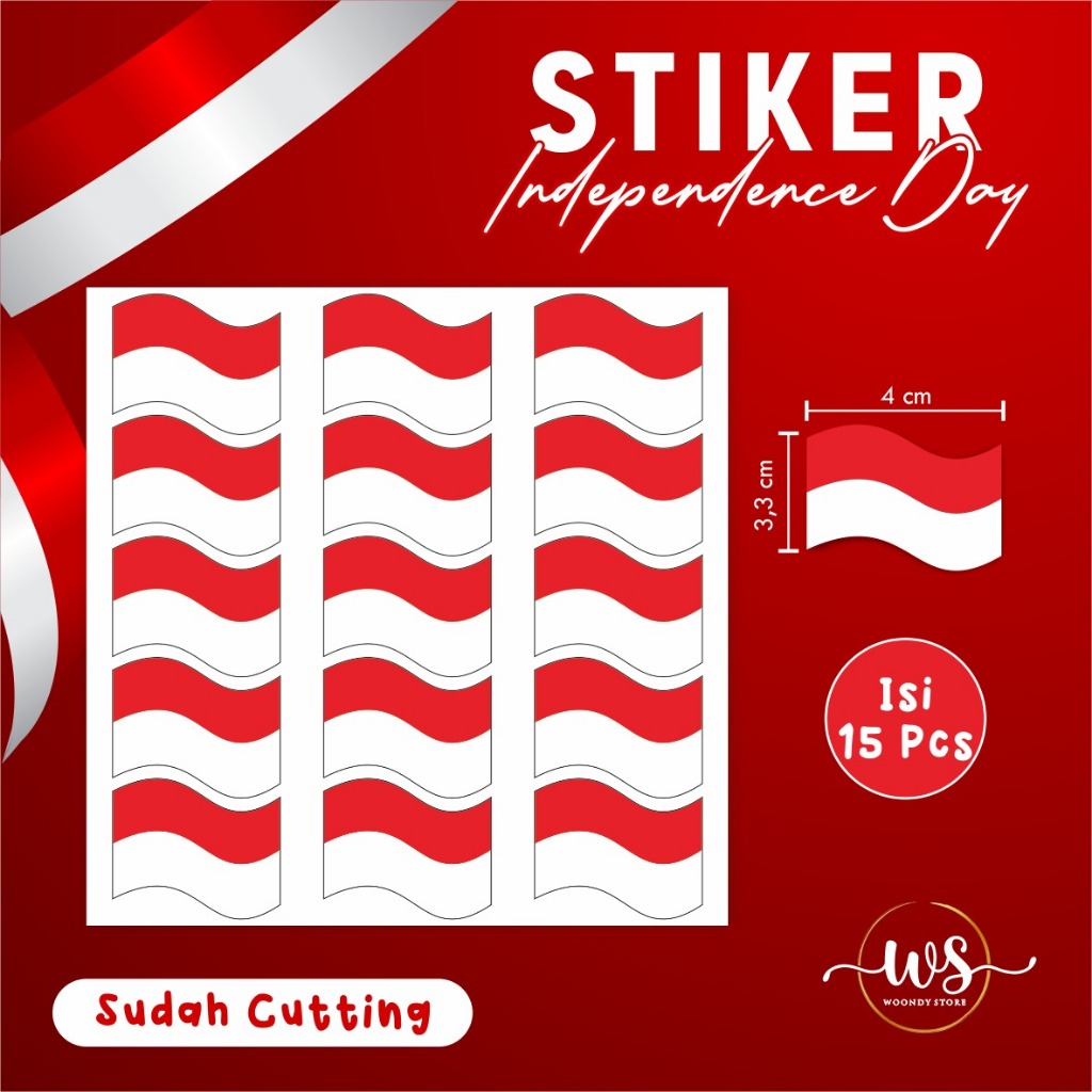 

STIKER PIPI AKSESORIS UNIK SPESIAL KEMERDEKAAN INDONESIA MERAH PUTIH GELOMBANG