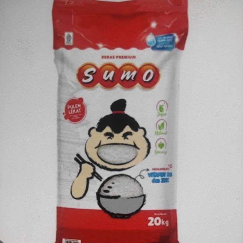 

Beras cap sumo kemasan merah 20 kg