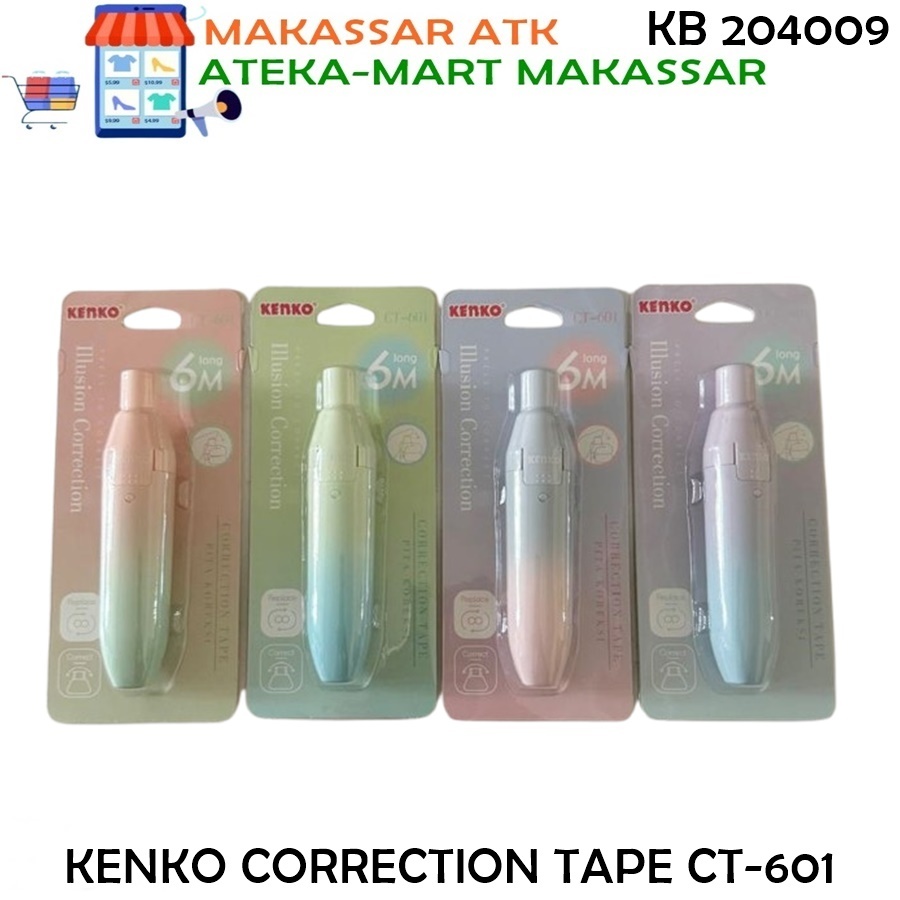 

[1 PCS] KENKO CORRECTION TAPE CT-601 TIP EX KERTAS 6 METER CETEK