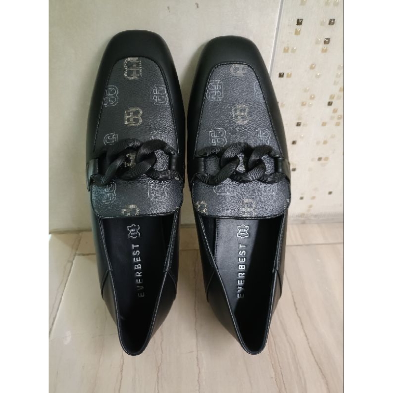 Everbest Kulina Black sz 39 new & ori / Loafer /  sepatu wanita / sepatu kerja