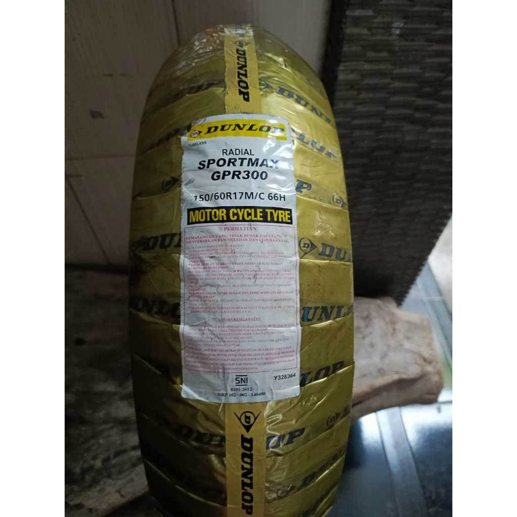 Ban Belakang Dunlop Ukur 150/60 Ban Luar Motor Sport Ring 17 Tubeless