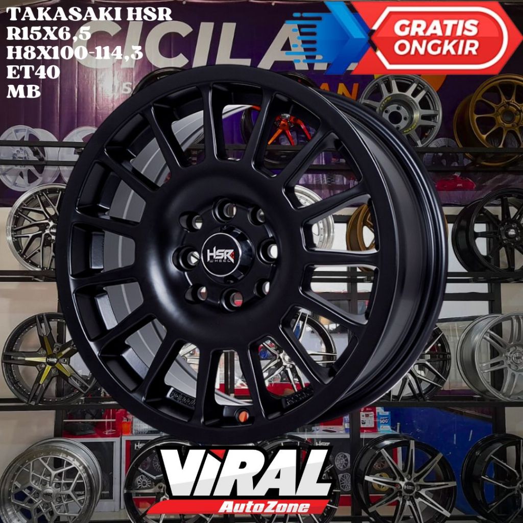 Velg Mobil Ring 15 HSR TAKASAKI R15 UNTUK FREED , SIRION , AVEGA , FIESTA