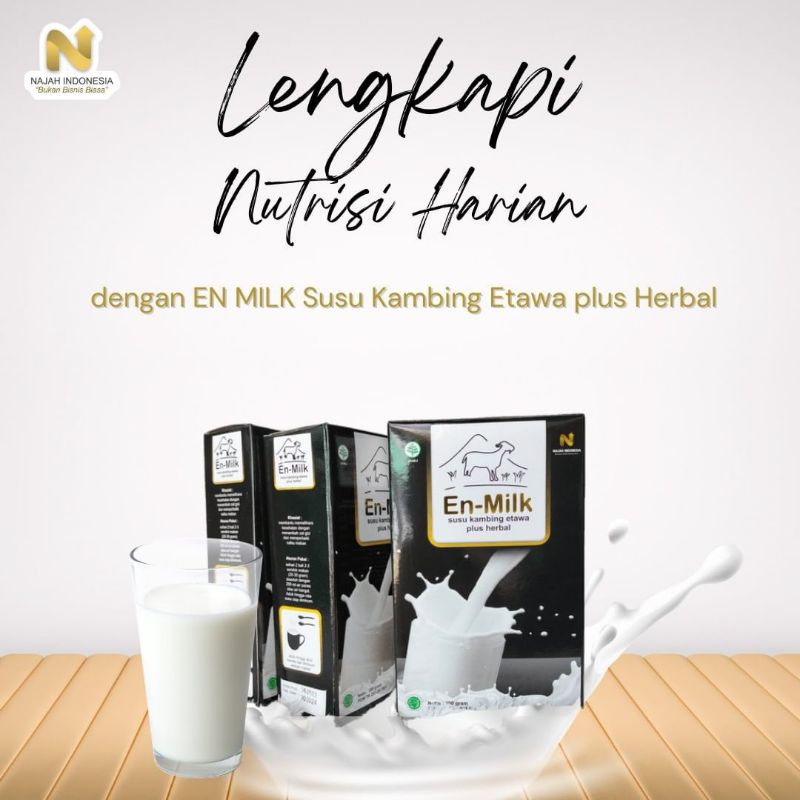 

SUSU KAMBING ETAWA EN MILK BPOM ORIGINAL | TIDAK BAU KAMBING