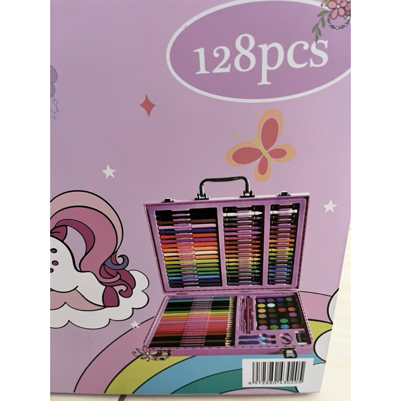 

crayon set 128 pcs / Crayon Art 128 pcs koper Alumunium besi / Crayon pensil warna