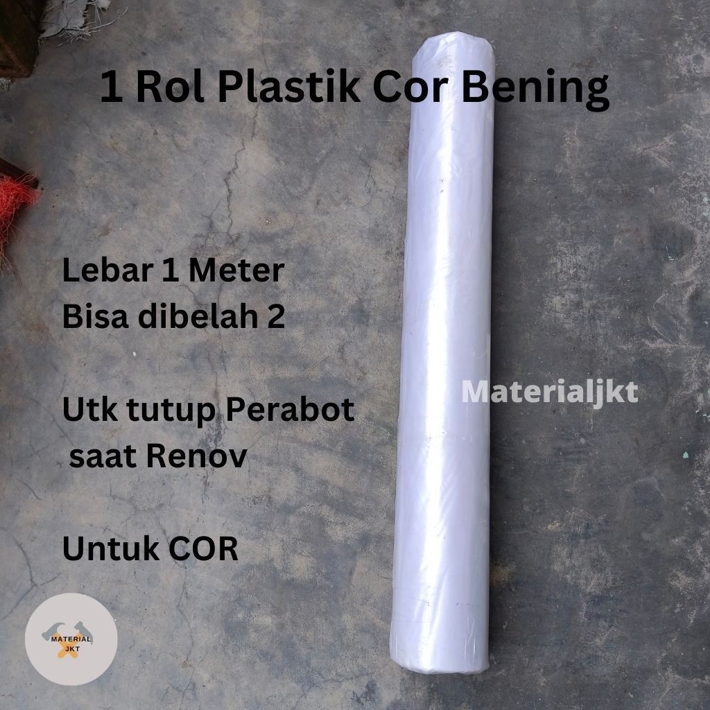 PLASTIK COR BENING METERAN / PLASTIK COR TEBAL BENING MURAH METERAN