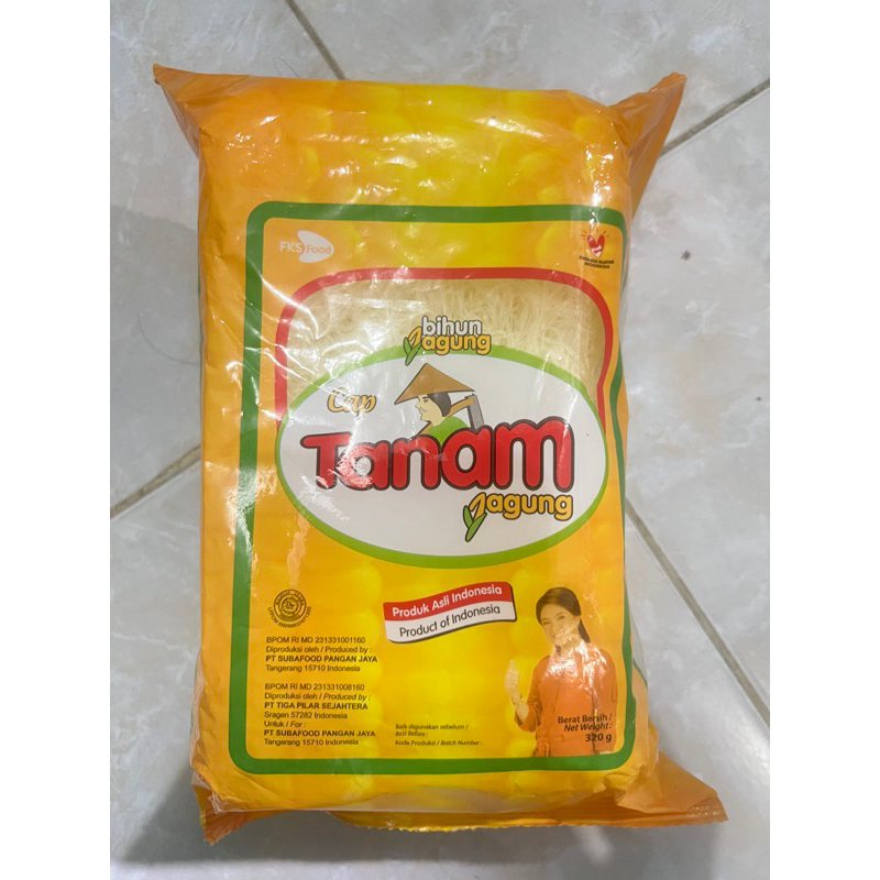 

BIHUN JAGUNG CAP TANAM JAGUNG 320g (ISI 4 KEPING)