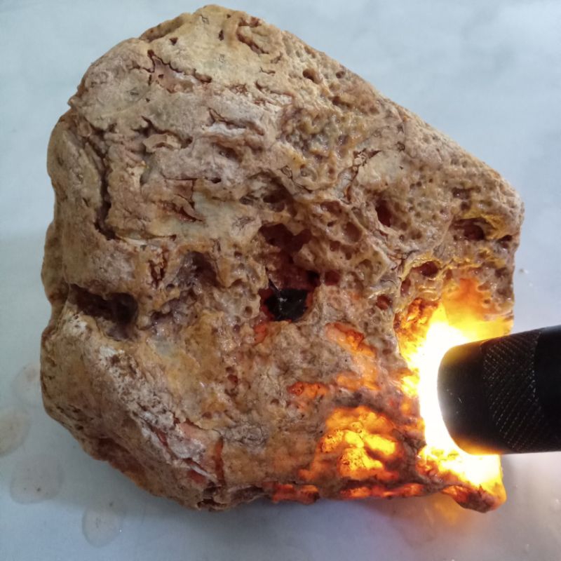 Natural Batu Cempaka Kuning Golden Kristal