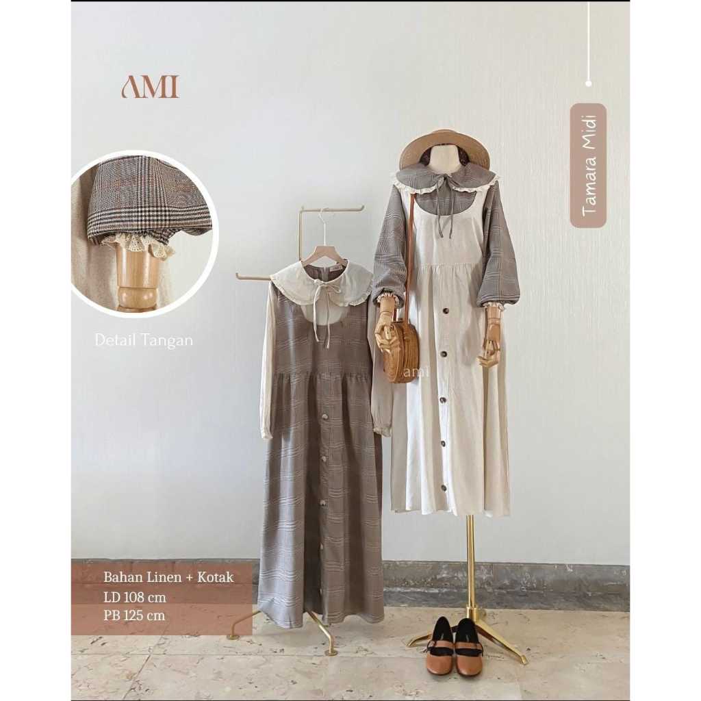 TAMARA MIDI DRESS BY AMI