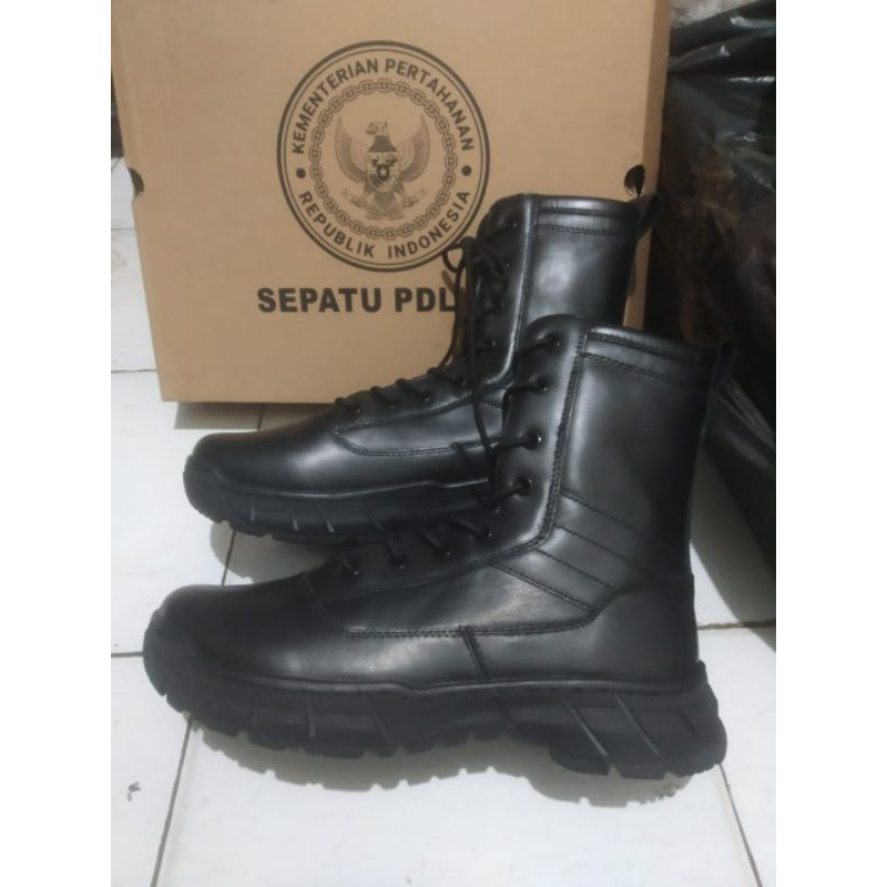 Sepatu PDL Hitam kulit TNI Kemhan OriginaL