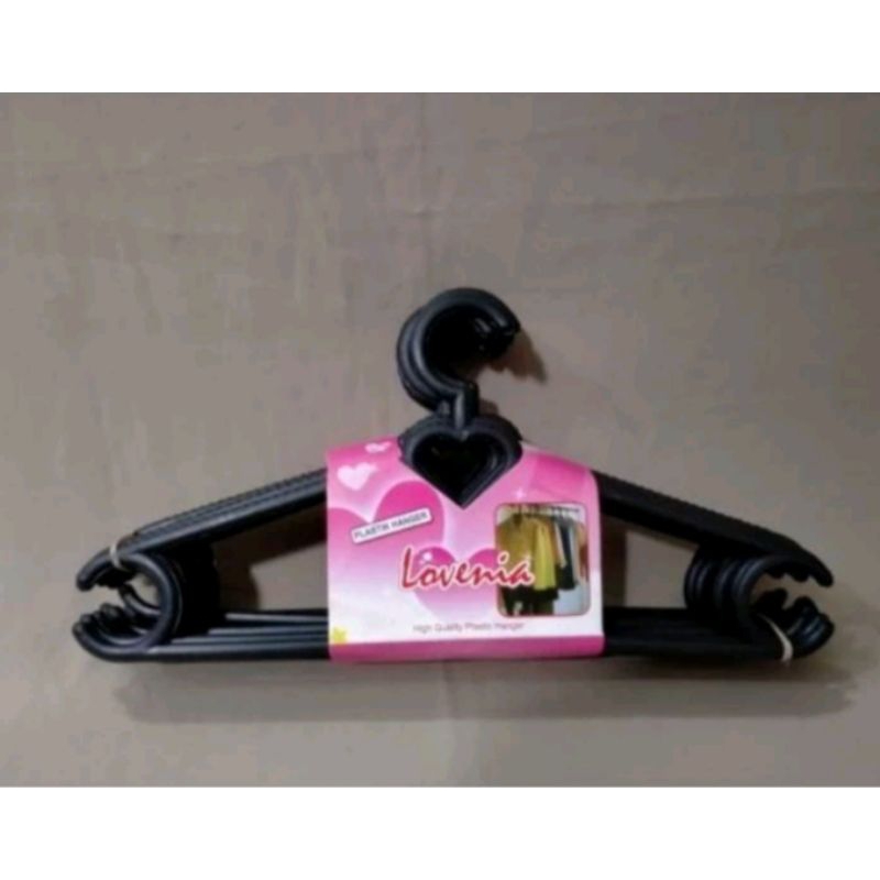 hanger plastik lovenia/hanger murah