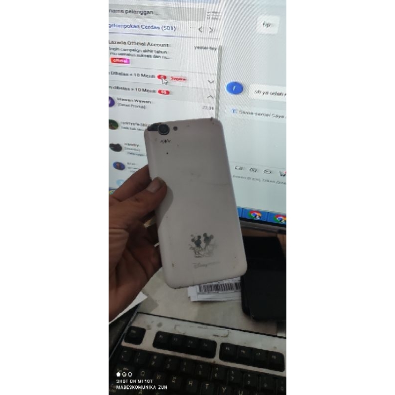 sharp aquos sh01f mesin normal lcd tc pecah