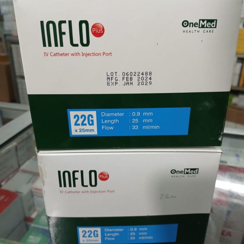 INFLO 22G PLUS Onemed isi 50 pcs