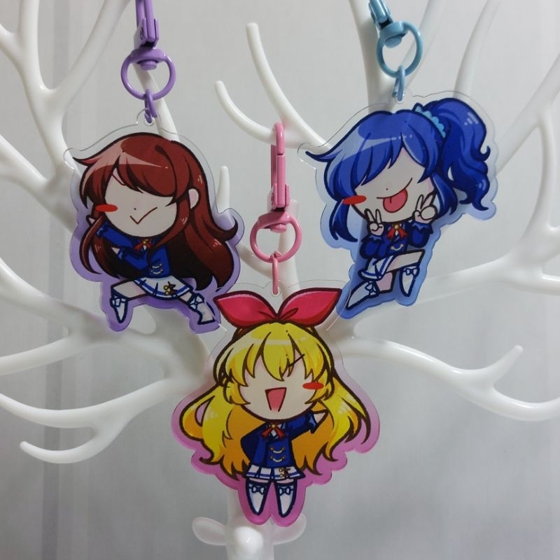 Aiktasu Fanmerch｜Ganci akrilik｜Acrylic keychain｜Unofficial｜Ganci lucu｜Aikatsu Soleil