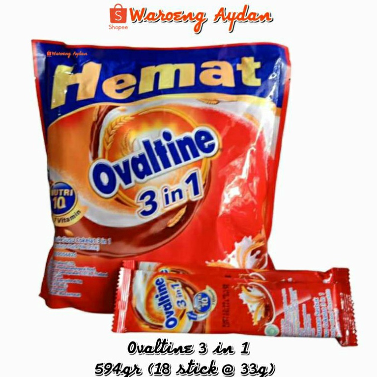 

Hot Product Ovaltine 3 in 1 594 gr 18 stick 33g
