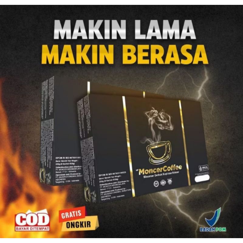 

NF MoncerCoffee Original Kopi Stamina Pria 1 Box Isi 8 Sachet