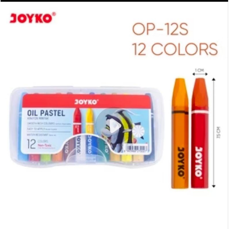 

Krayon || Crayon Oil Pastel Joyko Op-12s 12 colour