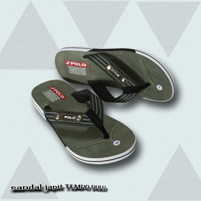 SANDAL japit polo. sandal SANTAI PRIA  produk UMKM