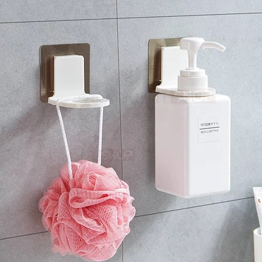 Gantungan Botol Sabun Shampo Hand Sanitizer Rak Dinding Tempel Kamar Mandi Dapur Saos Kecap