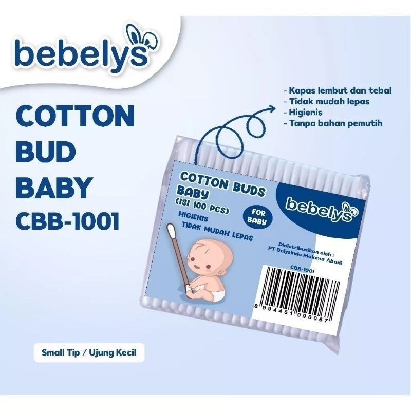 Cotton Bud Bayi Baby Cotton Buds Kecil Kapas Lembut isi 100