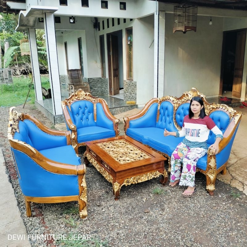 kursi sofa tamu jati ukiran kursi tamu ganesha