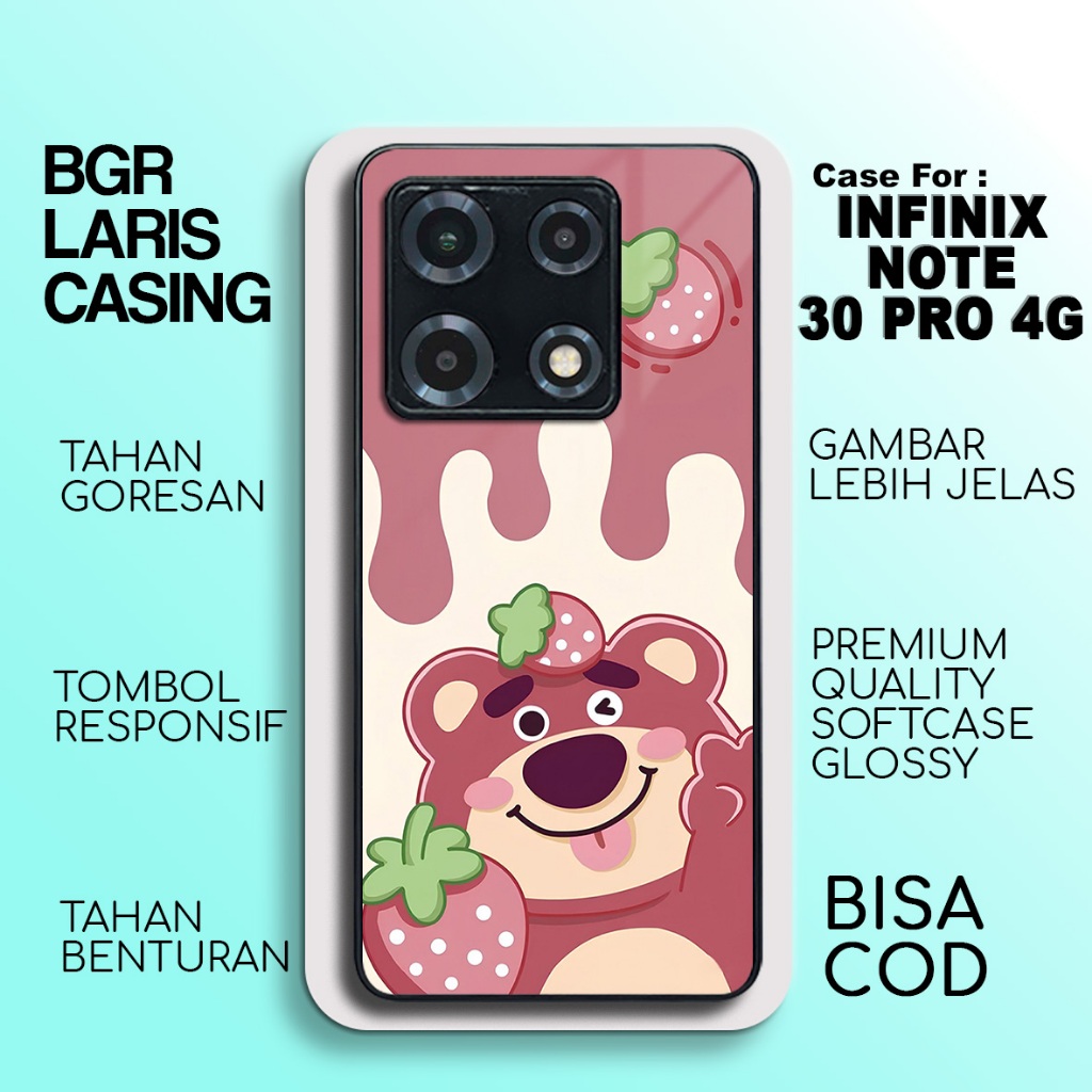 Casing Infinix Note 30 Pro 4G Terbaru [Lotso] Hardcase Softcase Glossy Bgrlariscase Case Infinix
