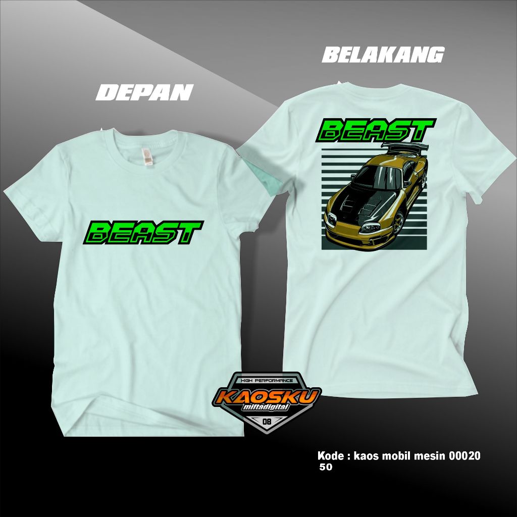 Kaos Mobil Mesin Beast Baju Keren atasan