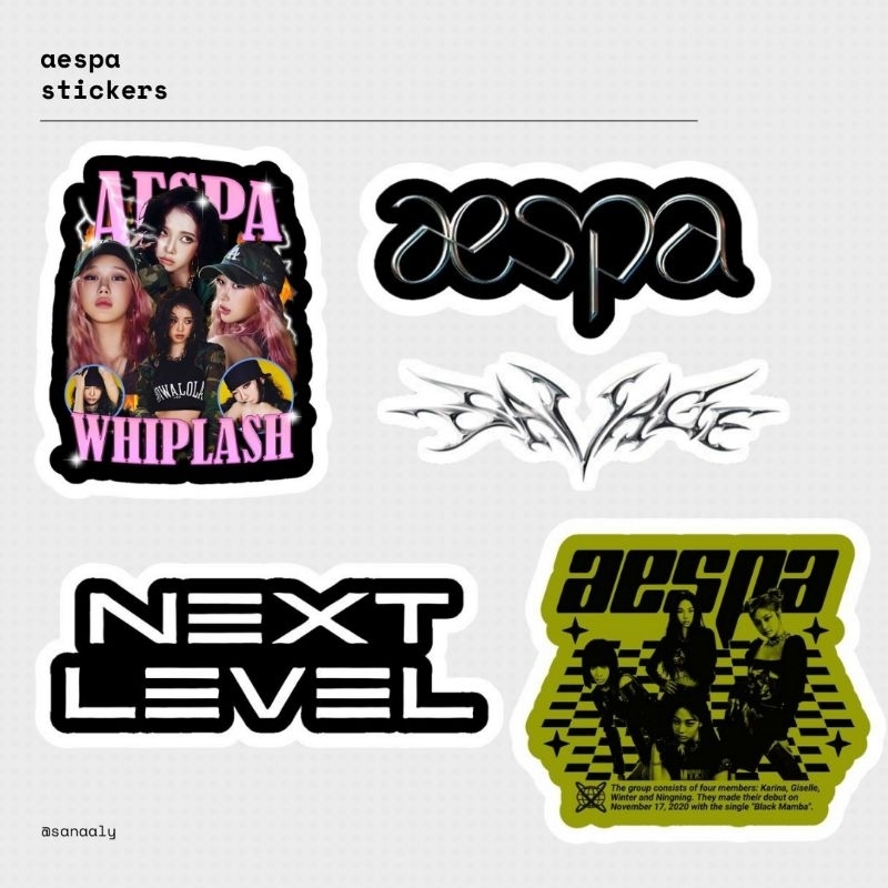 AESPA STICKER | STICKER AESPA | KPOP STICKER | STICKER KPOP | MY | KARINA| GISELLE| WINTER| NINGNING