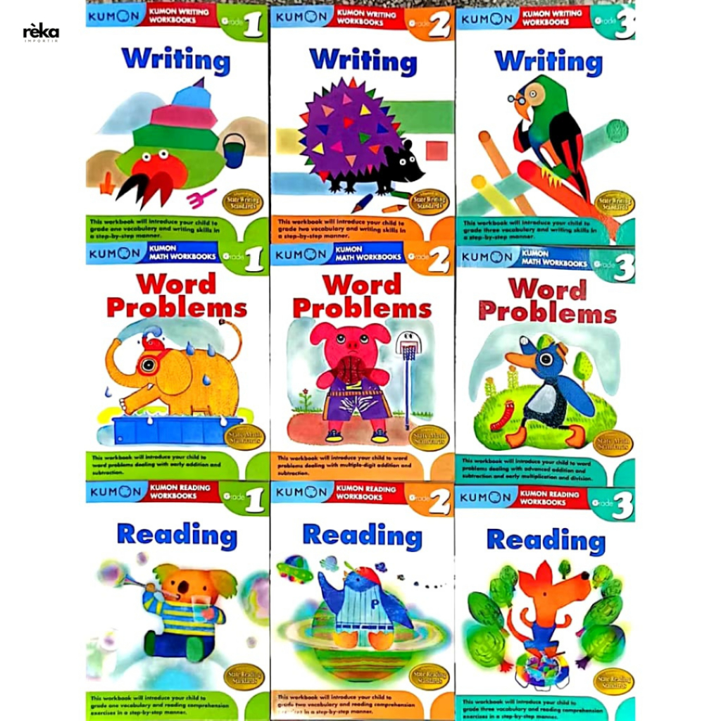 BUKU KUMON BAHASA INGGRIS GRADE 2 MATH WORKBOOKS - KUMON PELAJARAN ANAK-ANAK