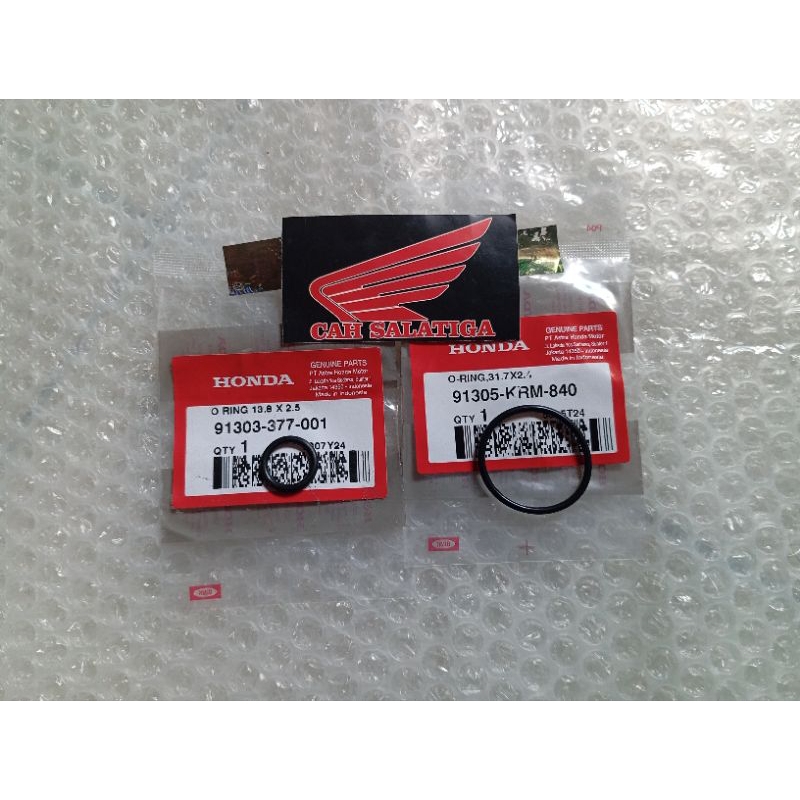 Oring tutup baut blok magnet besar kecil CRF Verza Megapro New  original