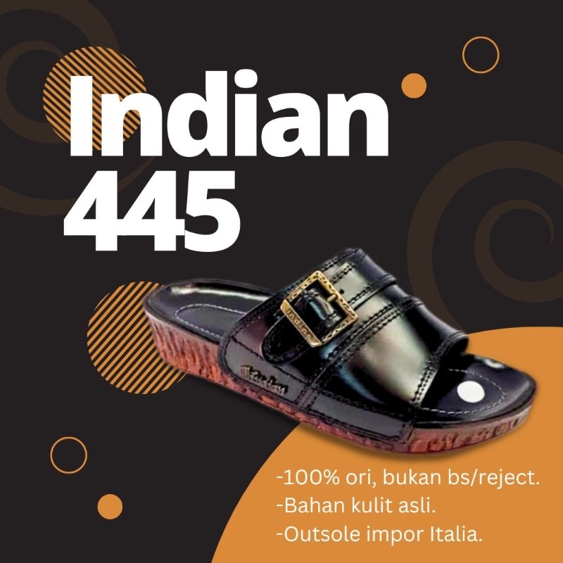 Sandal Kulit Pria Indian 445 Ori