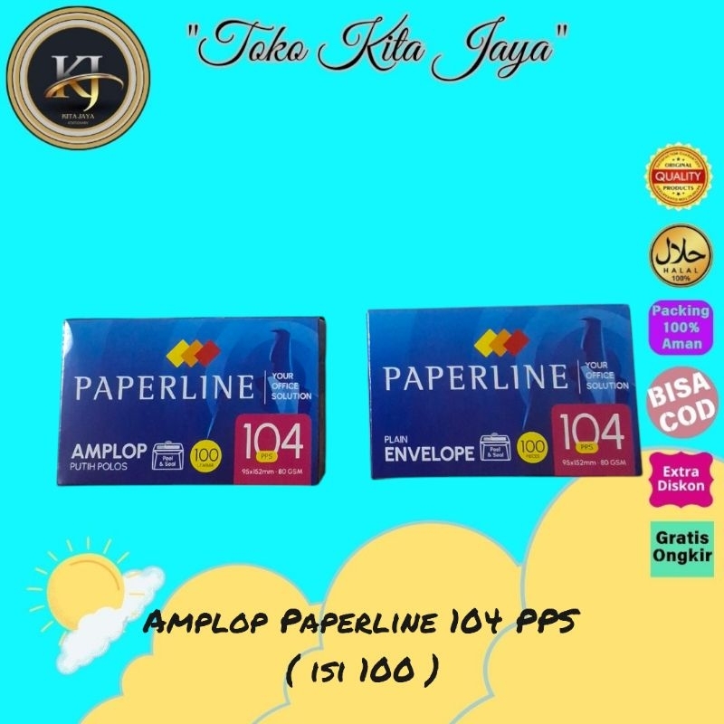 

Amplop Paperline 104 PPS ( isi 100 )